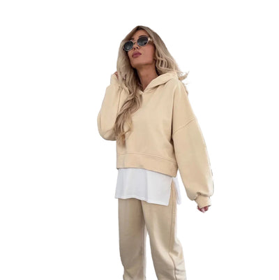 Casual Hoodie Set Damen