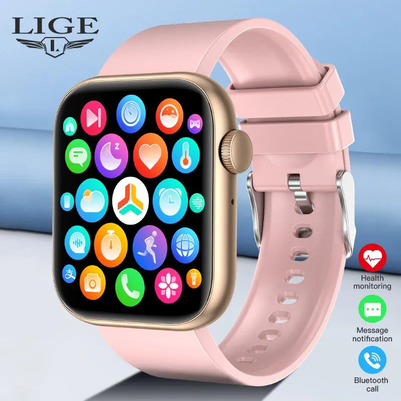 LIGE Damen Smartwatch mit Bluetooth & Sportfunktionen