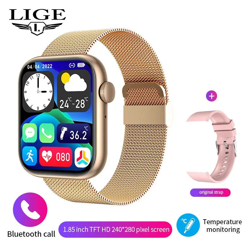 LIGE Damen Smartwatch mit Bluetooth & Sportfunktionen