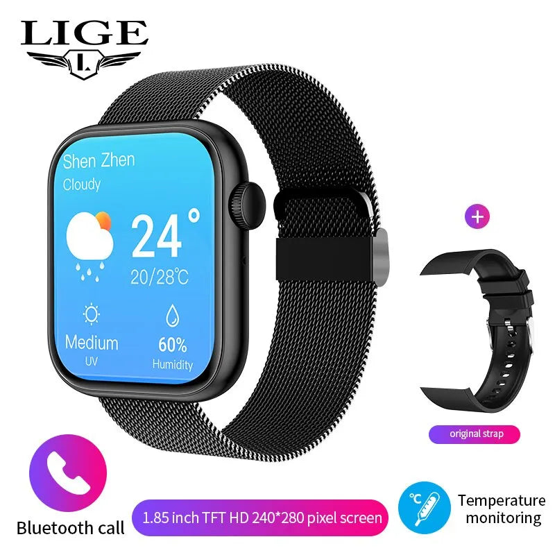 LIGE Damen Smartwatch mit Bluetooth & Sportfunktionen