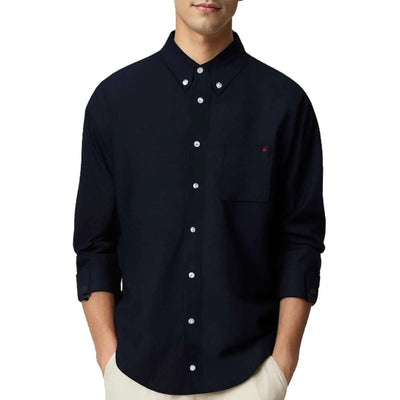 Herren Streetwear-Hemd mit Stickerei & BlumenHerren Streetwear-Hemd mit Stickerei & Blumenmuster  Vorderansichtmuster  Vorderansicht